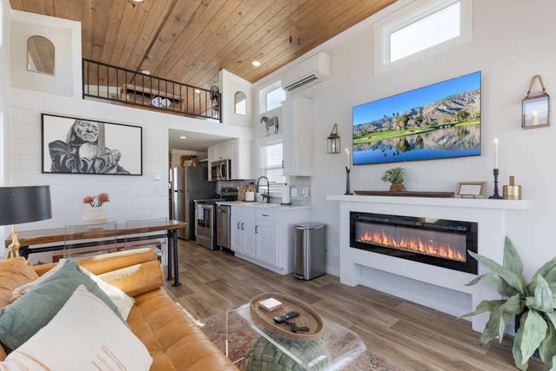 Bella Vista | Covered Porch | Electric Fireplace