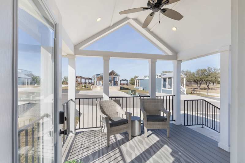 Bella Vista | Covered Porch | Electric Fireplace