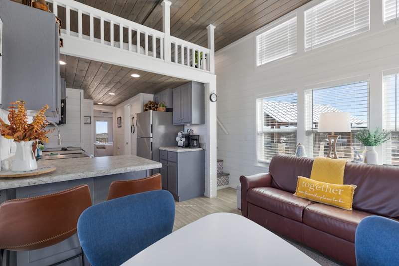 Blue Terrace | Covered Porch, Loft Bedroom, Grill