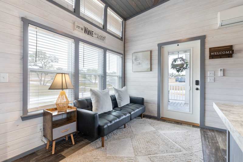 Vine Time | Covered Porch & Fireplace