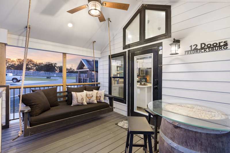 Tiny Tranquility | Fire Pit | Porch Swing