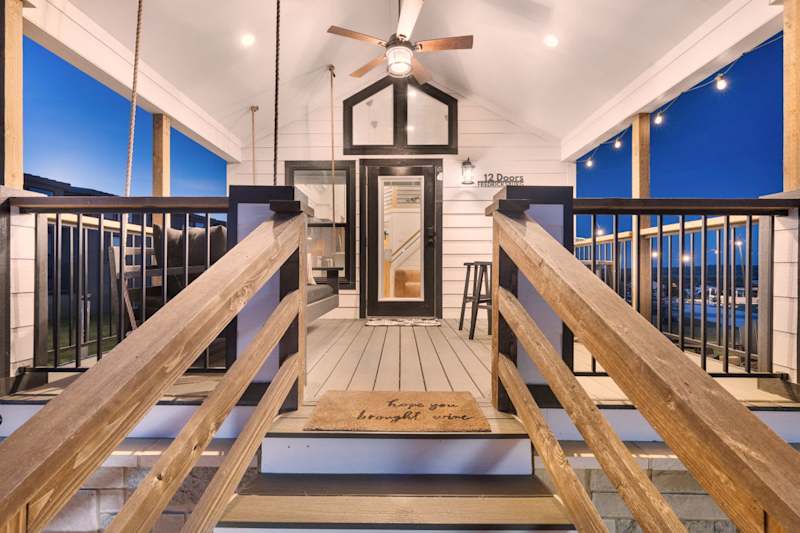 Tiny Tranquility | Fire Pit | Porch Swing