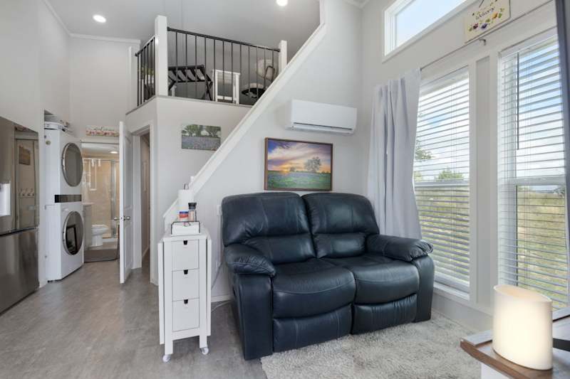 Longhorn Villa | Covered Porch + loft