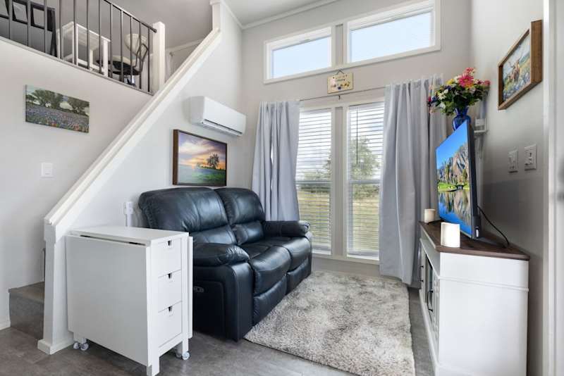 Longhorn Villa | Covered Porch + loft